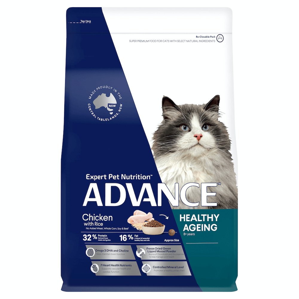 Healthy Ageing Adult Dry Cat Food Chicken With Rice 3kg - House Of Pets Delight (HOPD)