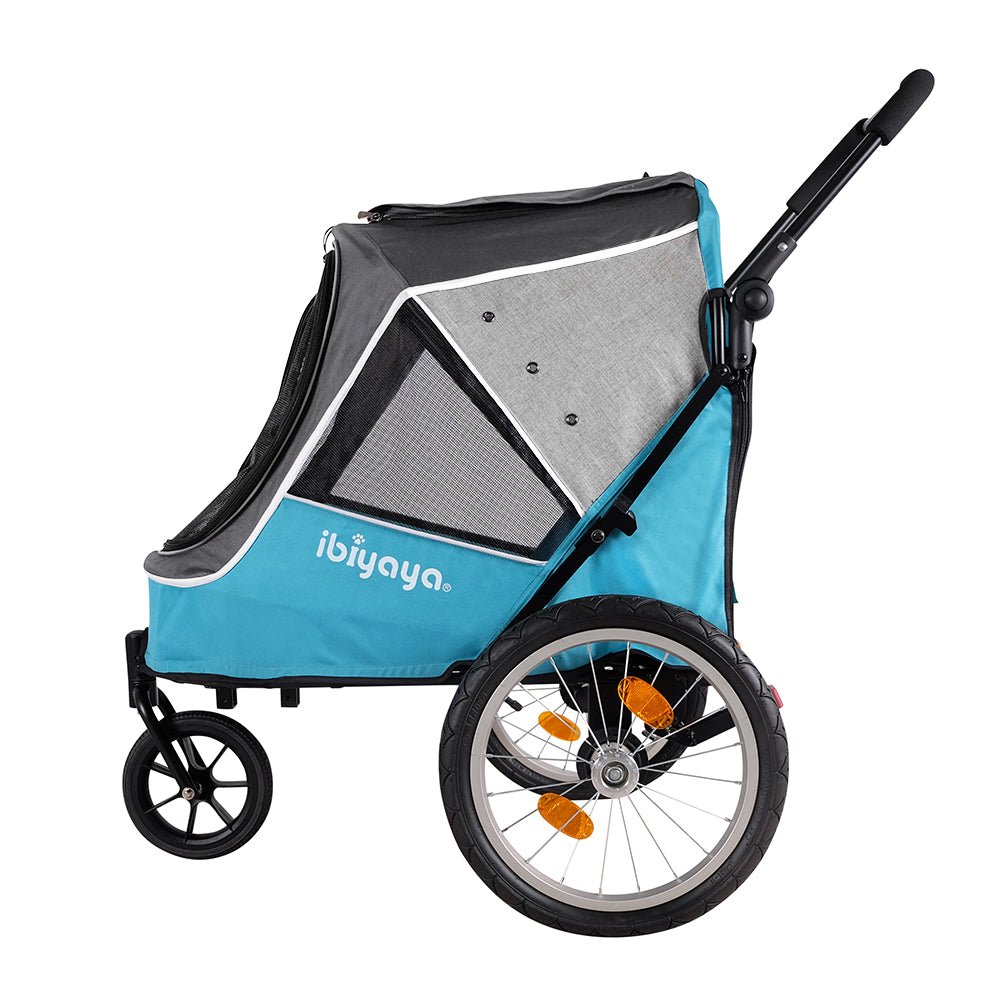 Ibiyaya Happy Pet Trailer / Jogger 2.0 - Ocean Blue - House Of Pets Delight (HOPD)