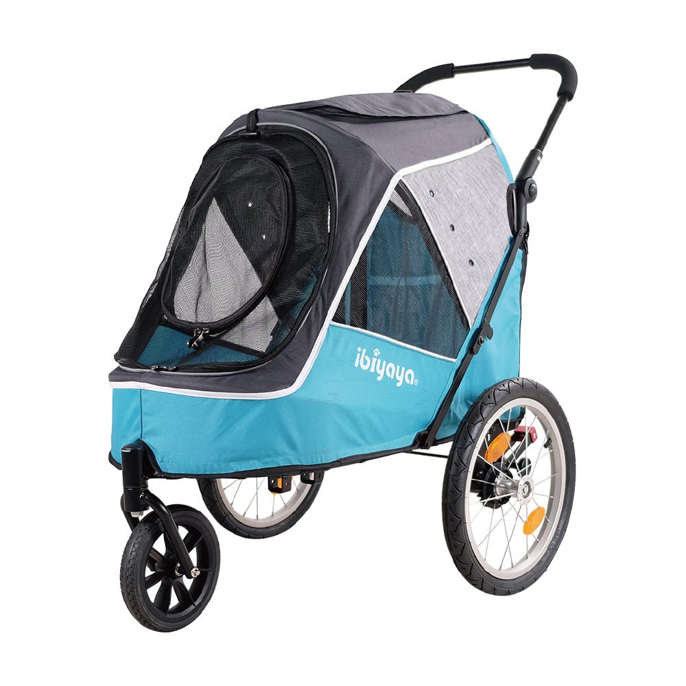 Ibiyaya Happy Pet Trailer / Jogger 2.0 - Ocean Blue - House Of Pets Delight (HOPD)