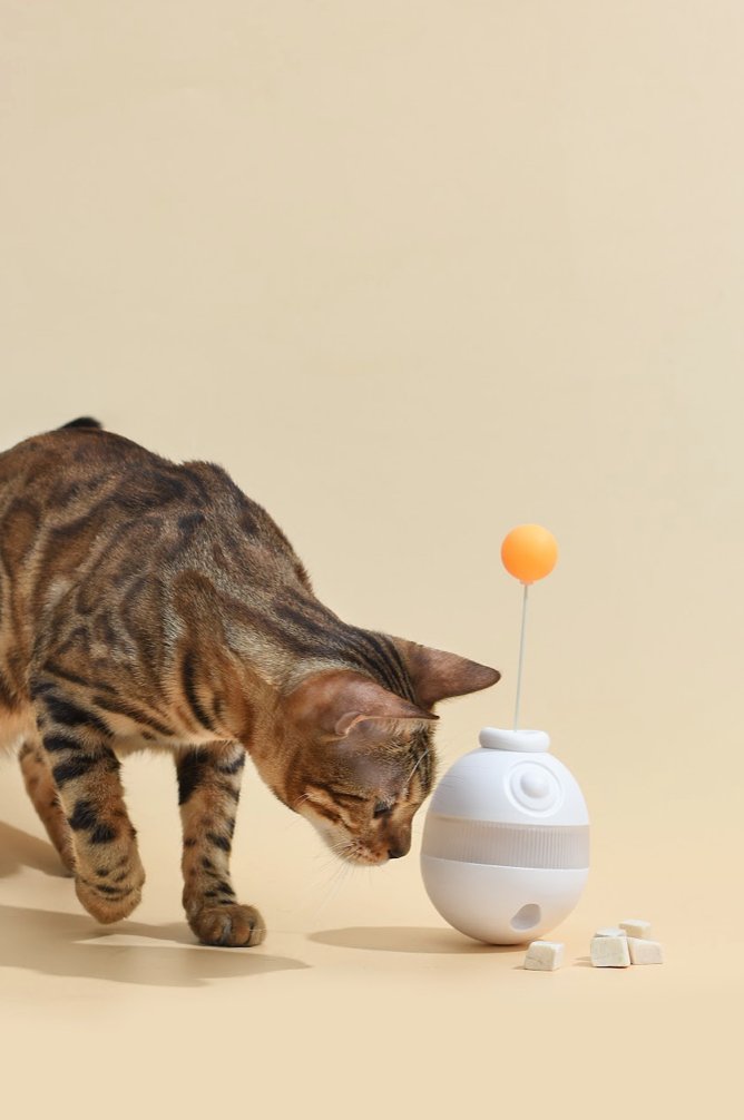 Interactive Cat Treat Dispenser Tumbler Toy - House Of Pets Delight (HOPD)