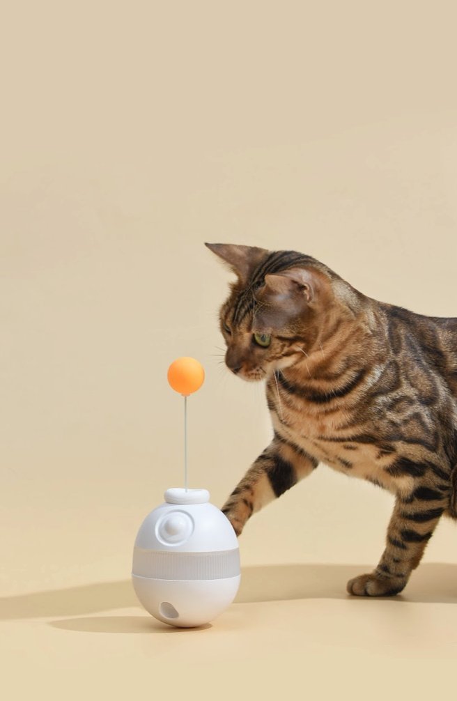 Interactive Cat Treat Dispenser Tumbler Toy - House Of Pets Delight (HOPD)