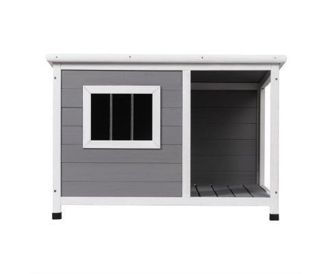 Large Indoor Outdoor Dog Kennel House - Grey - House Of Pets Delight (HOPD)