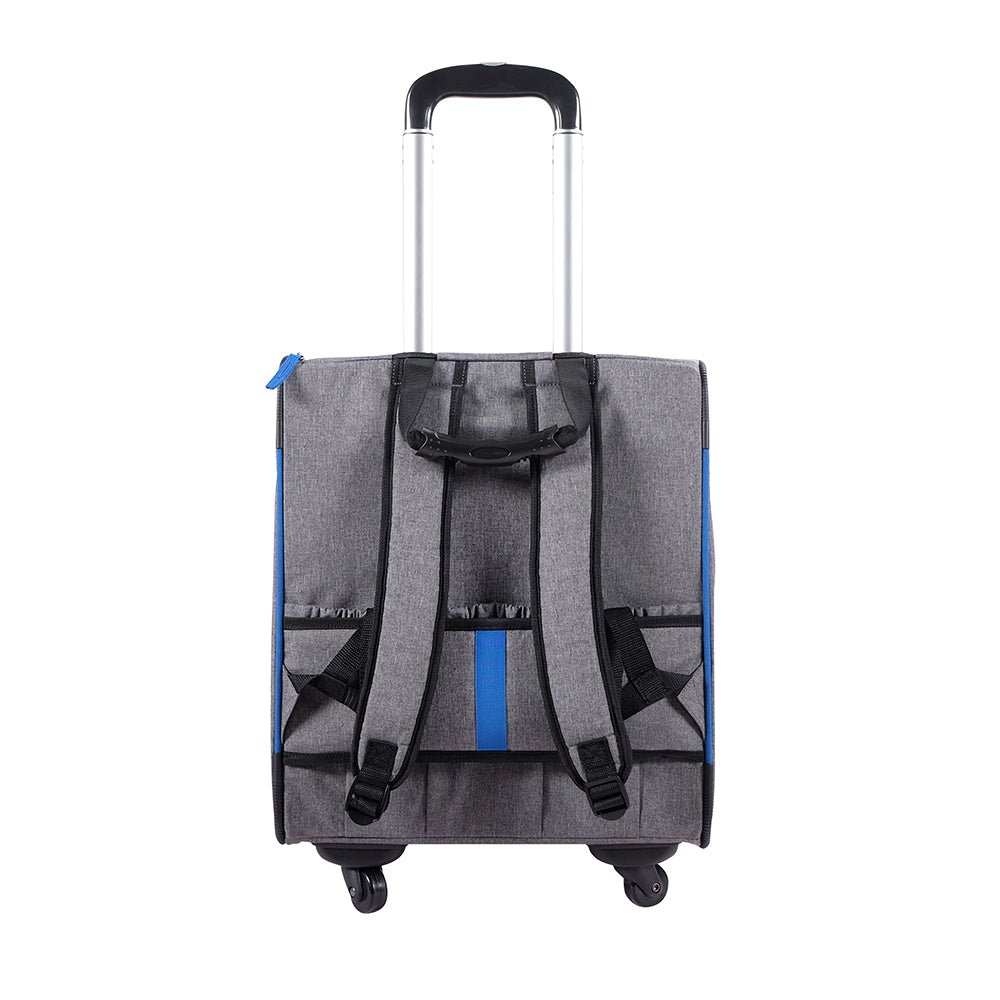 Liso Backpack Parallel Transport Pet Trolley – Slate/Sapphire - House Of Pets Delight (HOPD)