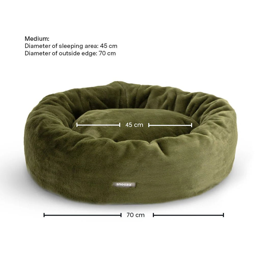 Luxe Fur Cuddler Dog Bed - Leaf - House Of Pets Delight (HOPD)