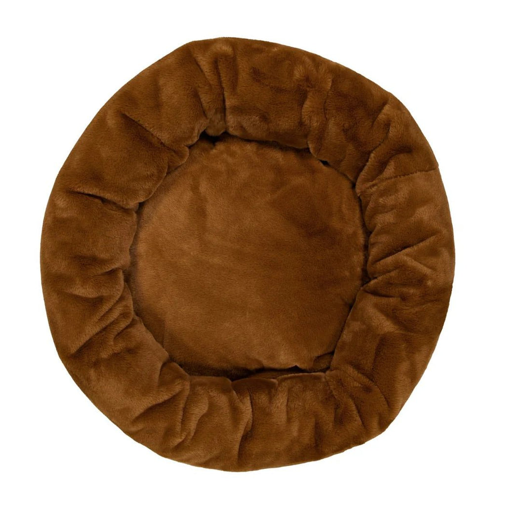 Luxe Fur Cuddler Dog Bed - Nutmeg - House Of Pets Delight (HOPD)