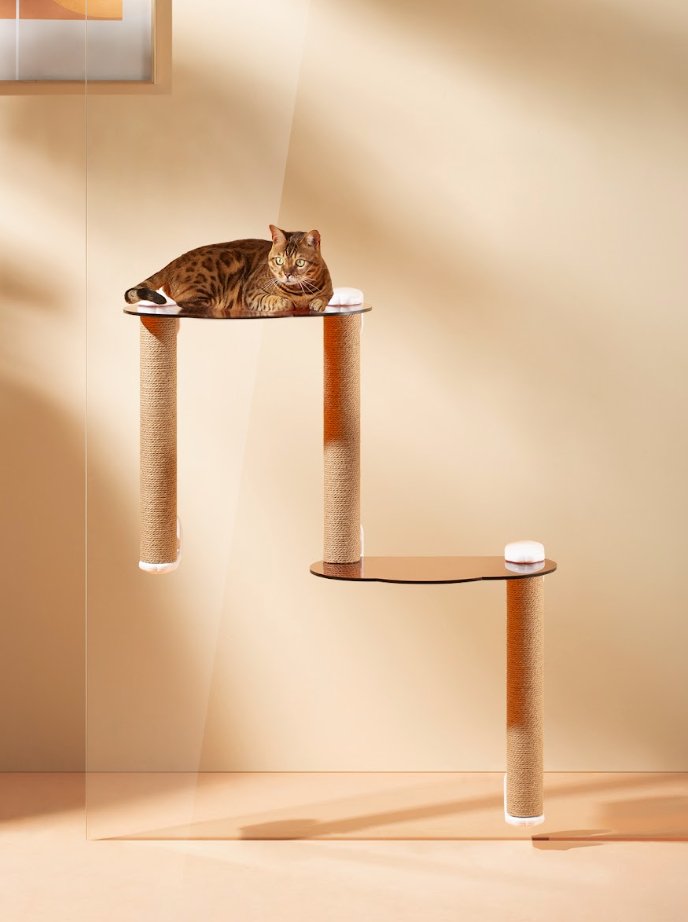 Michu Window Cat Tree with Scratch Post & Perch - House Of Pets Delight (HOPD)