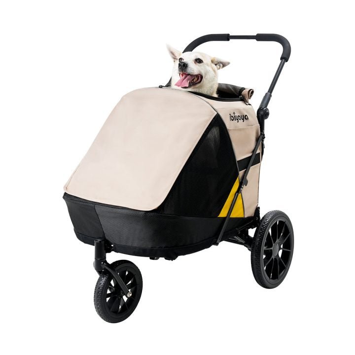 Minika 3 - in - 1 Pet Stroller System Foldable Dog Bicycle Trailer & Indoor - Outdoor Kennel – Arizona Tan - House Of Pets Delight (HOPD)