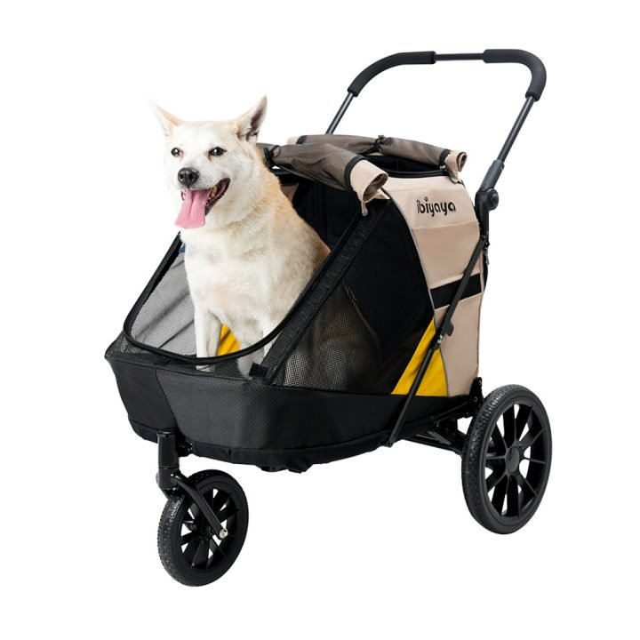 Minika 3 - in - 1 Pet Stroller System Foldable Dog Bicycle Trailer & Indoor - Outdoor Kennel – Arizona Tan - House Of Pets Delight (HOPD)