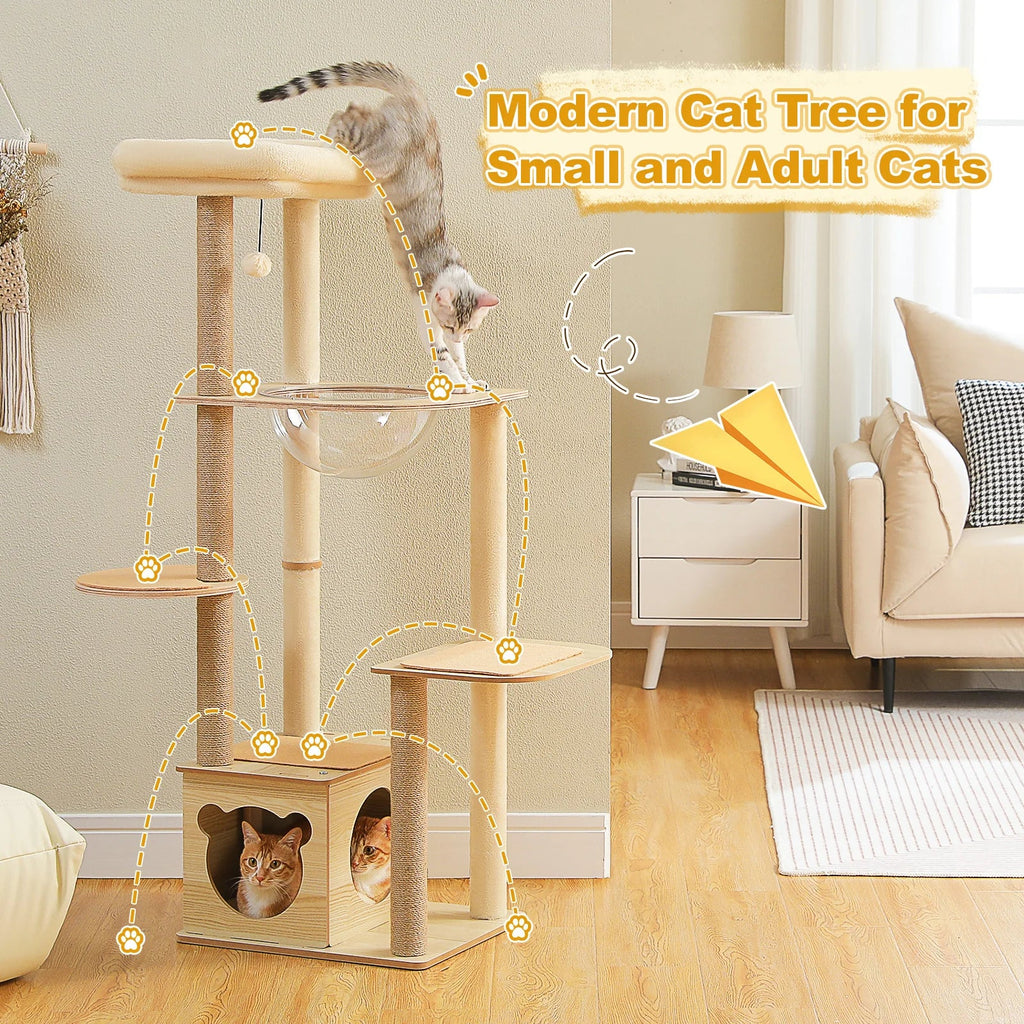 Modern Spacecraft Cat Scratching Tree - House Of Pets Delight (HOPD)