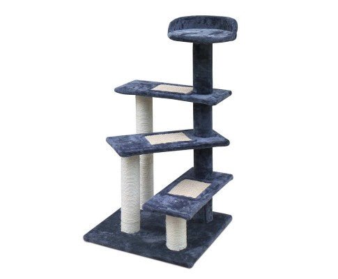 Multi Level Cat Scratching Tree - Grey - House Of Pets Delight (HOPD)