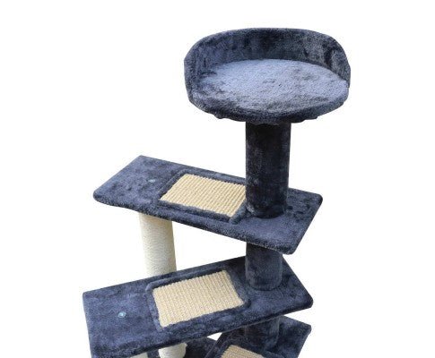 Multi Level Cat Scratching Tree - Grey - House Of Pets Delight (HOPD)