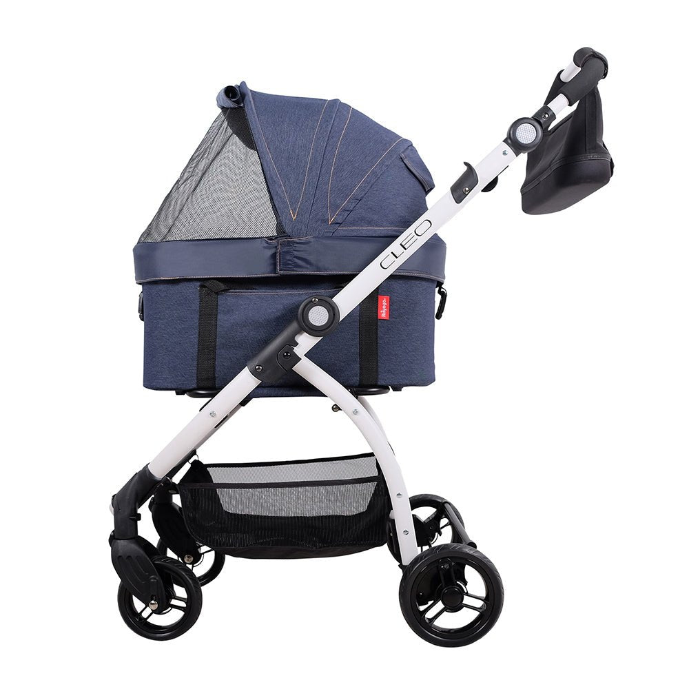 New CLEO Travel System Pet Stroller – Blue Jeans - House Of Pets Delight (HOPD)