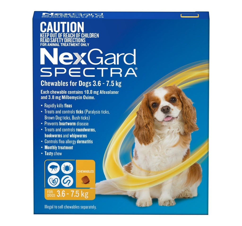 Nexgard Spectra 6 Pack 3.6 - 7.5kg - House Of Pets Delight (HOPD)
