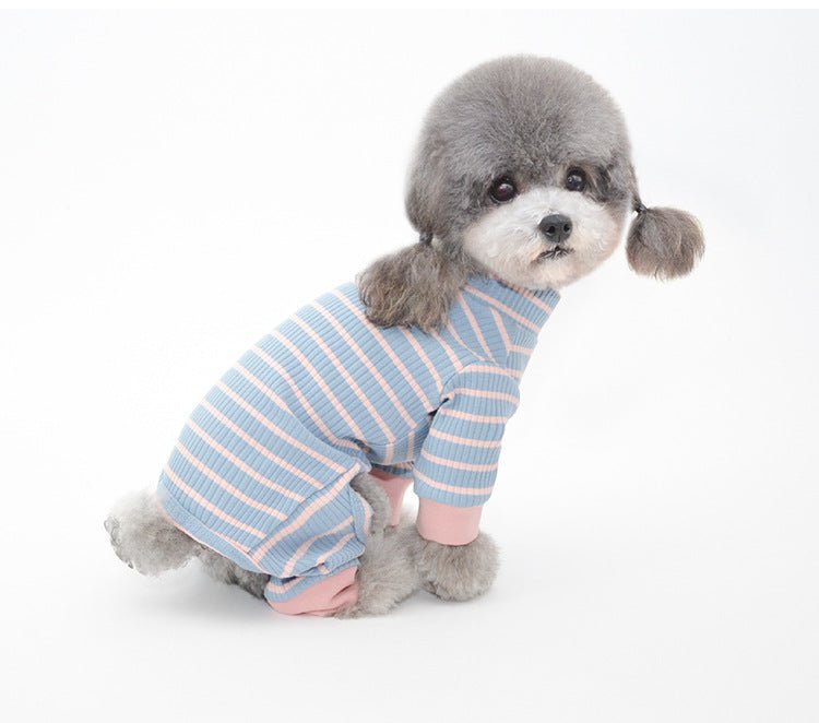 Night in Dog PJs in Pastel Blue & Pink - House Of Pets Delight (HOPD)