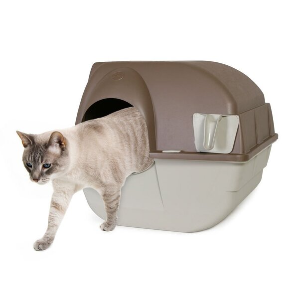 Omega Paw Roll n Clean Easy Clean Covered Cat Litter Box - House Of Pets Delight (HOPD)