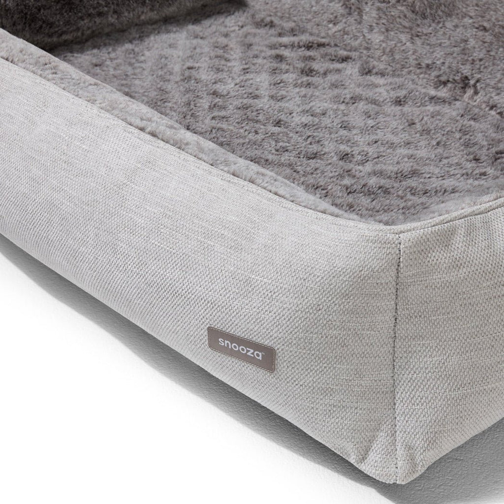 Ortho Snuggler Dog Bed Cashmere/Chinchilla - House Of Pets Delight (HOPD)