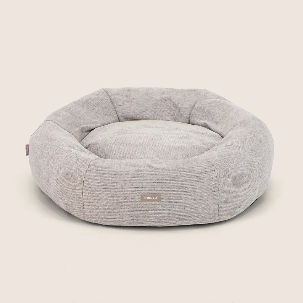 Panelled Cuddler Dog Bed – Pebble - House Of Pets Delight (HOPD)