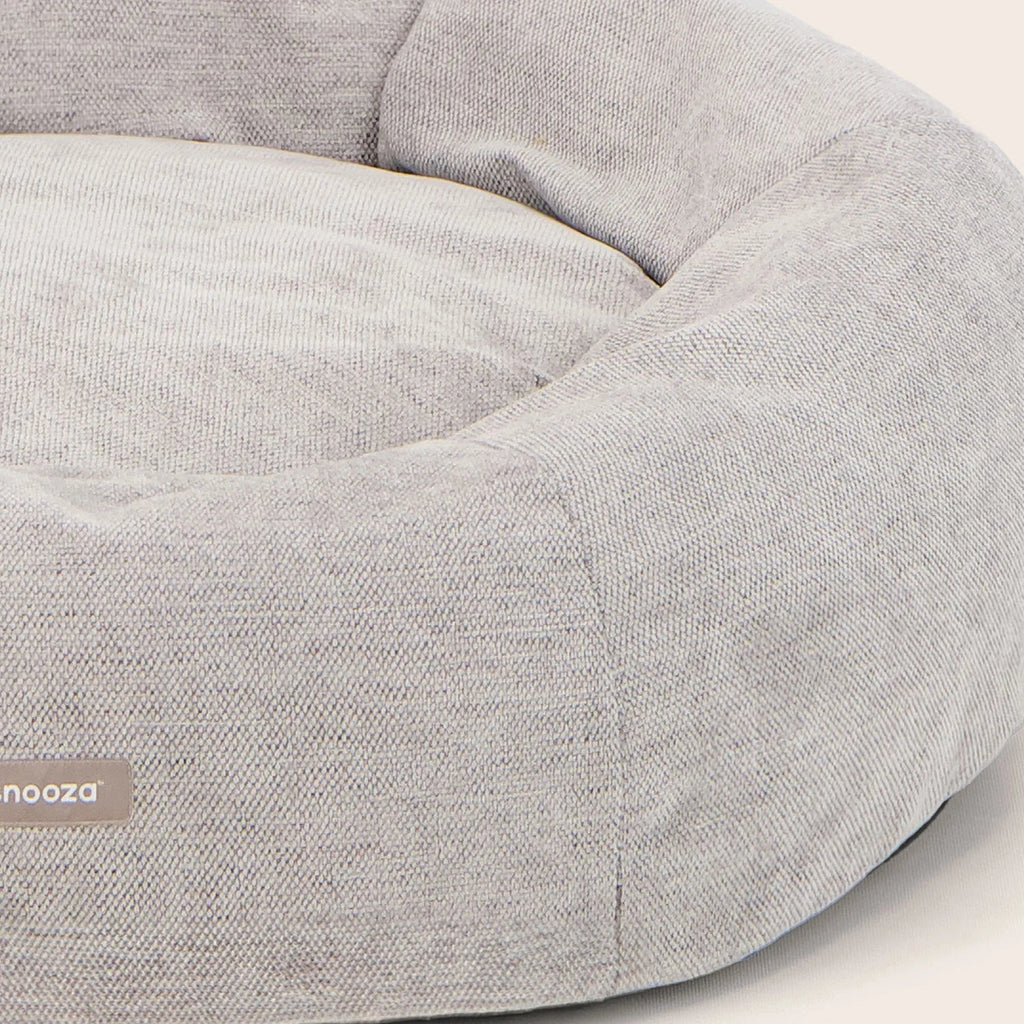 Panelled Cuddler Dog Bed – Pebble - House Of Pets Delight (HOPD)