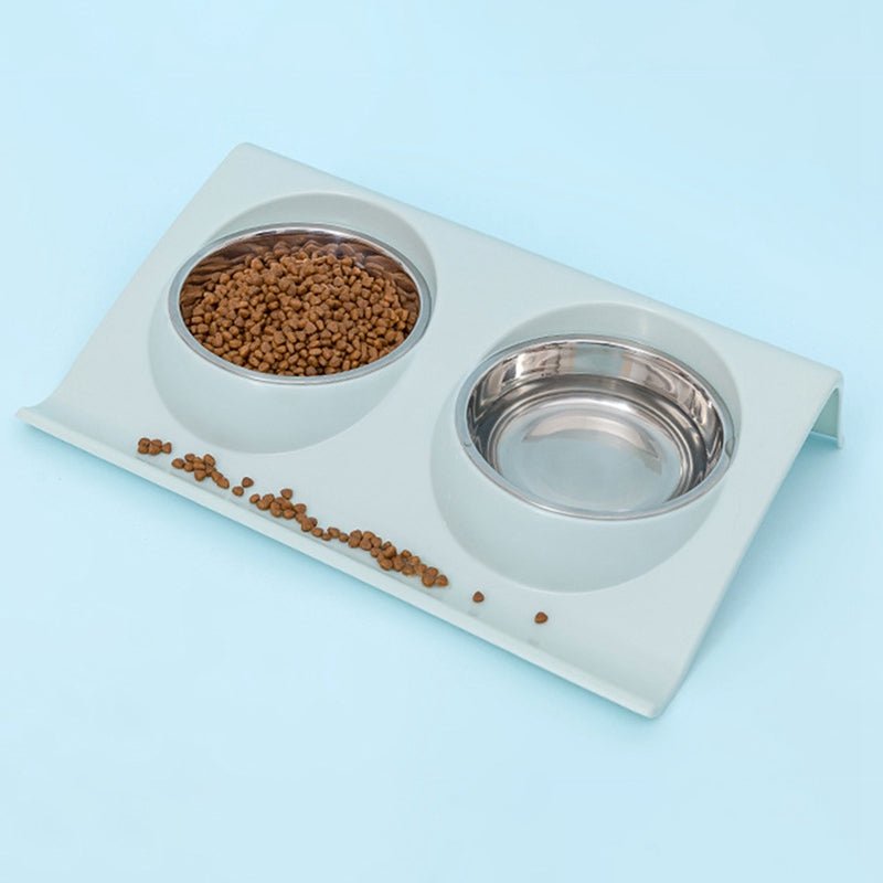 Pastel Double Stainless Steel Pet Bowl (Various Colours) - House Of Pets Delight (HOPD)