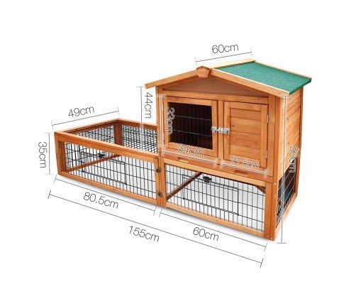 Pet 155cm Tall Wooden Pet Coop - House Of Pets Delight (HOPD)