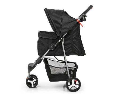 Pet 3 Wheel Pet Stroller - Black - House Of Pets Delight (HOPD)