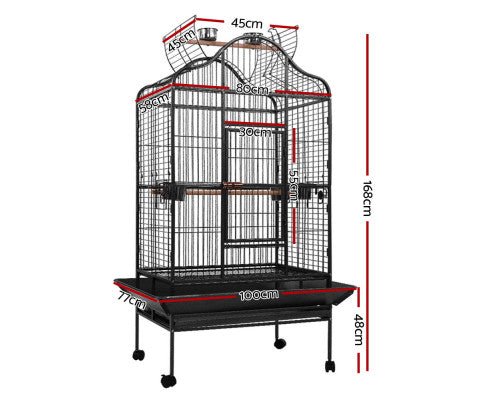 Pet Bird Cage 168CM Large Travel Stand - House Of Pets Delight (HOPD)