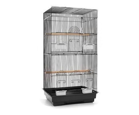 Pet Bird Cage Black Medium - House Of Pets Delight (HOPD)