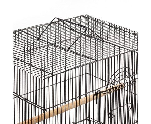 Pet Bird Cage Black Medium - House Of Pets Delight (HOPD)