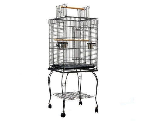 Pet Bird Cage with Stainless Steel Feeders - House Of Pets Delight (HOPD)