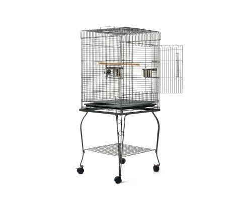 Pet Bird Cage with Stainless Steel Feeders - House Of Pets Delight (HOPD)