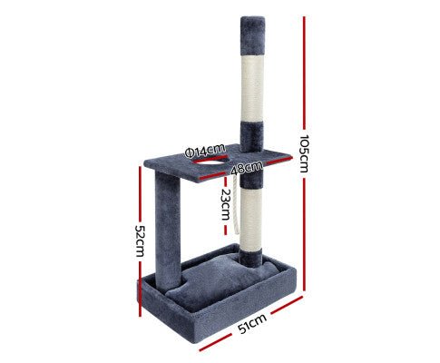 Pet Cat Gym Post Scratcher 102cm - House Of Pets Delight (HOPD)