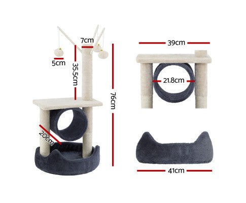 Pet Cat Hanging Toy Tree Scratcher 53cm - House Of Pets Delight (HOPD)