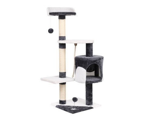 Pet Cat Scratcher Pole - White and Grey - House Of Pets Delight (HOPD)