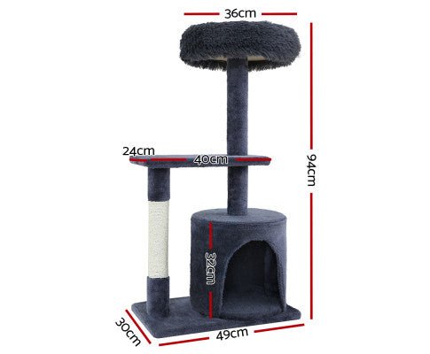 Pet Cat Tree Condo House 94cm - House Of Pets Delight (HOPD)