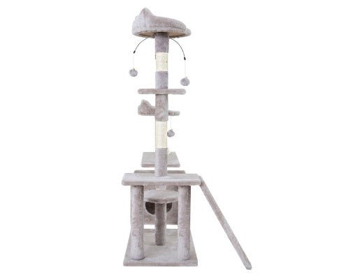 Pet Cat Tree Playhouse Tower Condo 135cm - House Of Pets Delight (HOPD)