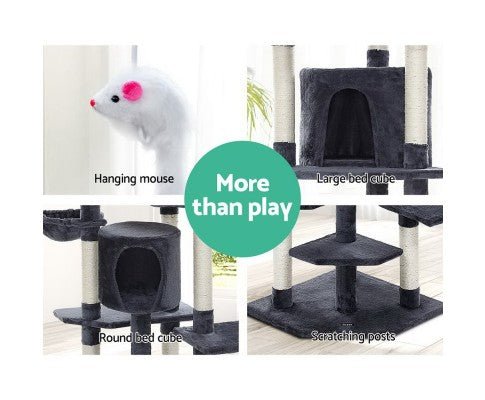 Pet Cat Tree Tower Condo House 203cm - House Of Pets Delight (HOPD)