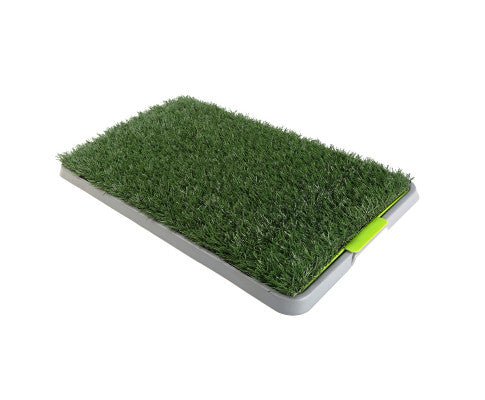 Pet Potty Tray Training Toilet 69cm x 43cm + 1 Grass Mat - House Of Pets Delight (HOPD)