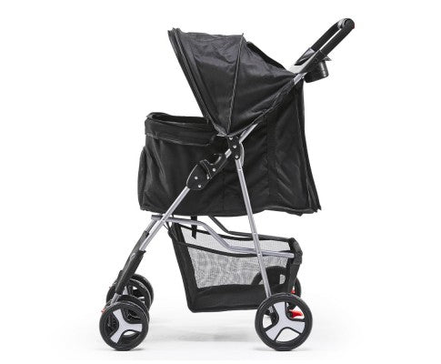 Pet Stroller Foldable Pram 4 Wheels - House Of Pets Delight (HOPD)