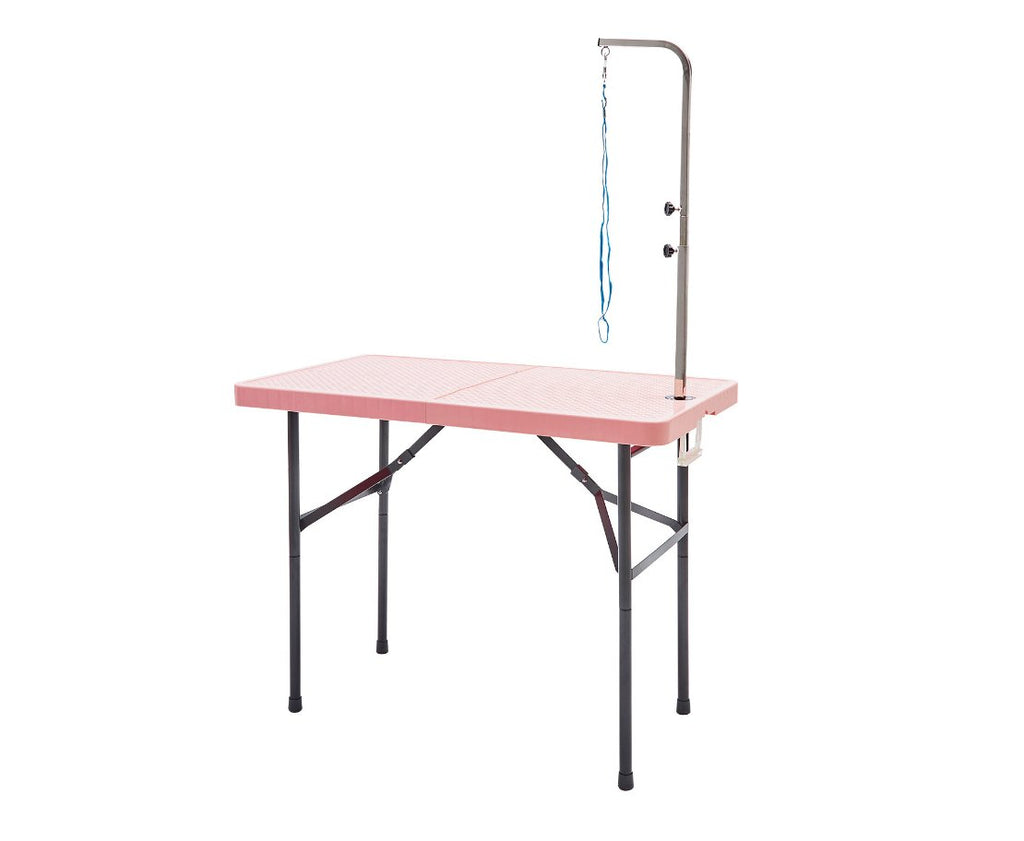 Pink Adjustable Pet Grooming Salon Table - House Of Pets Delight (HOPD)