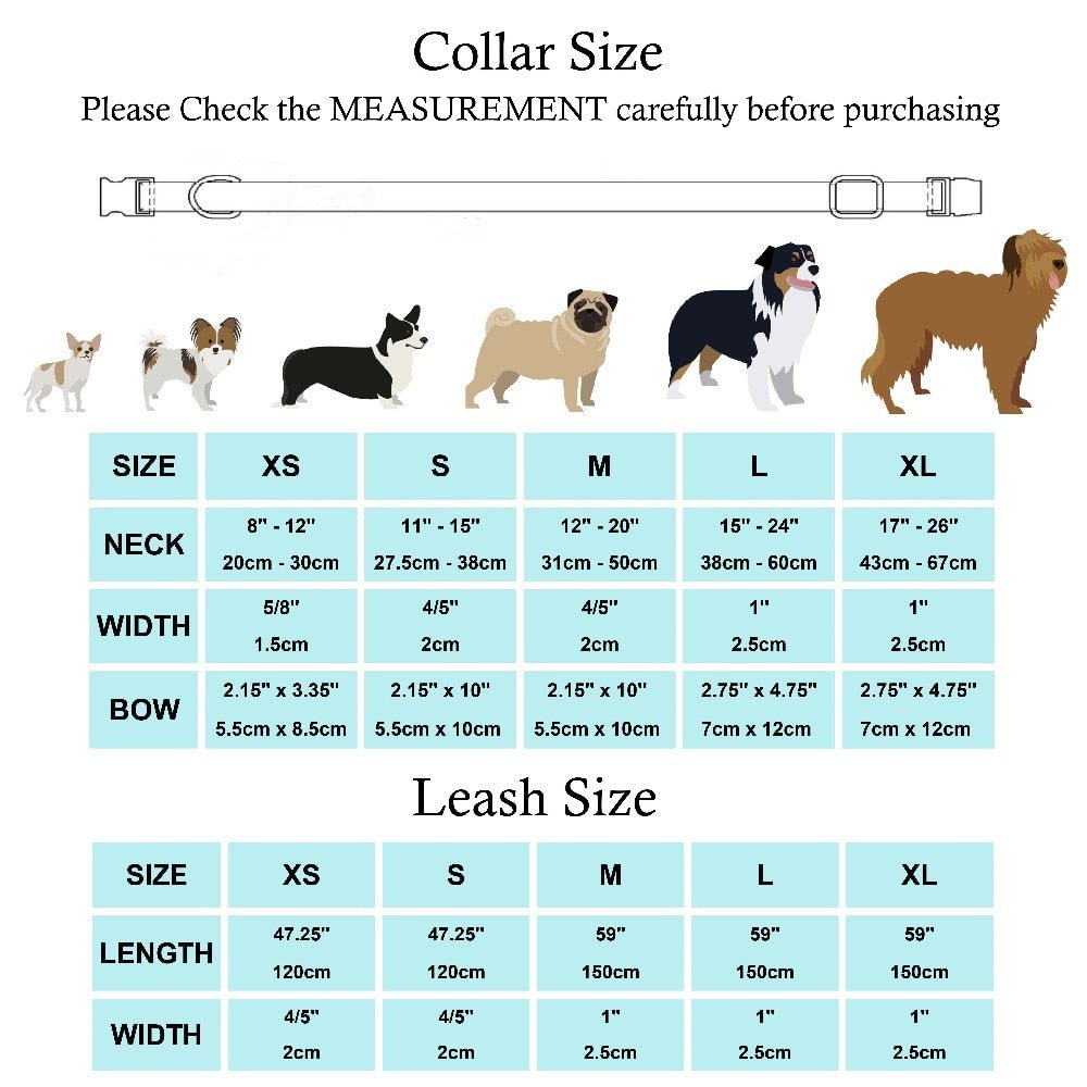Polka Dot Bow Collar & Lead Set - House Of Pets Delight (HOPD)