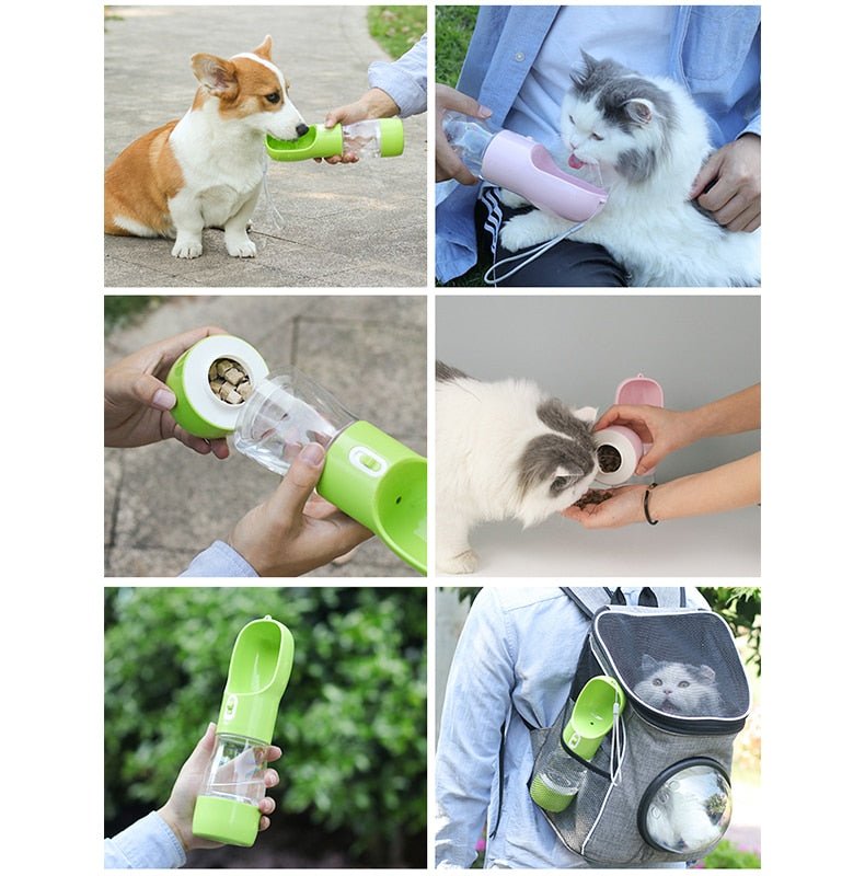 Portable Outdoor Pet Drinking and Feeding Bottle (3 Colours) - House Of Pets Delight (HOPD)