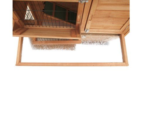 Rabbit Hutch w/ 2 Storeys Run - House Of Pets Delight (HOPD)