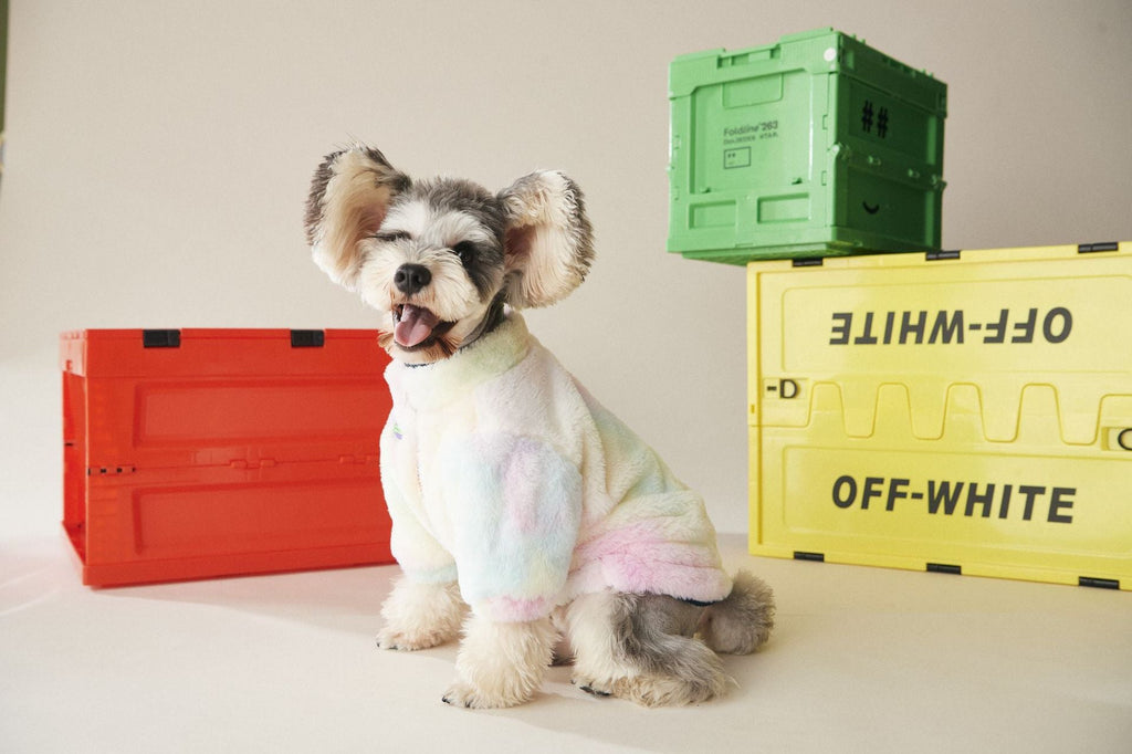 Rainbow Dog Fur Coat - House Of Pets Delight (HOPD)