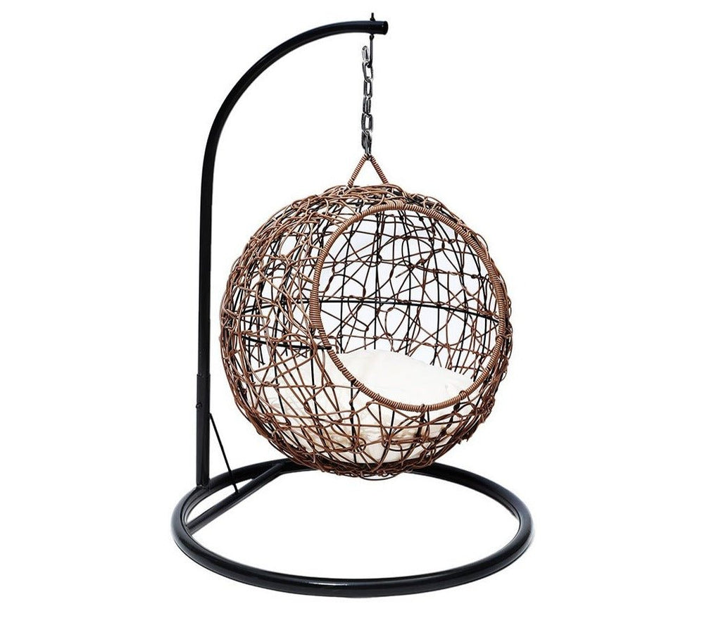 Rattan Cat Wicker Hanging Basket Swinging Egg Chair - House Of Pets Delight (HOPD)