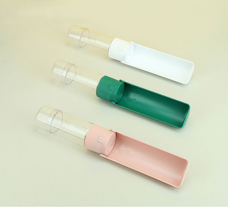 Ribbed Portable Pet Bottle in White - House Of Pets Delight (HOPD)