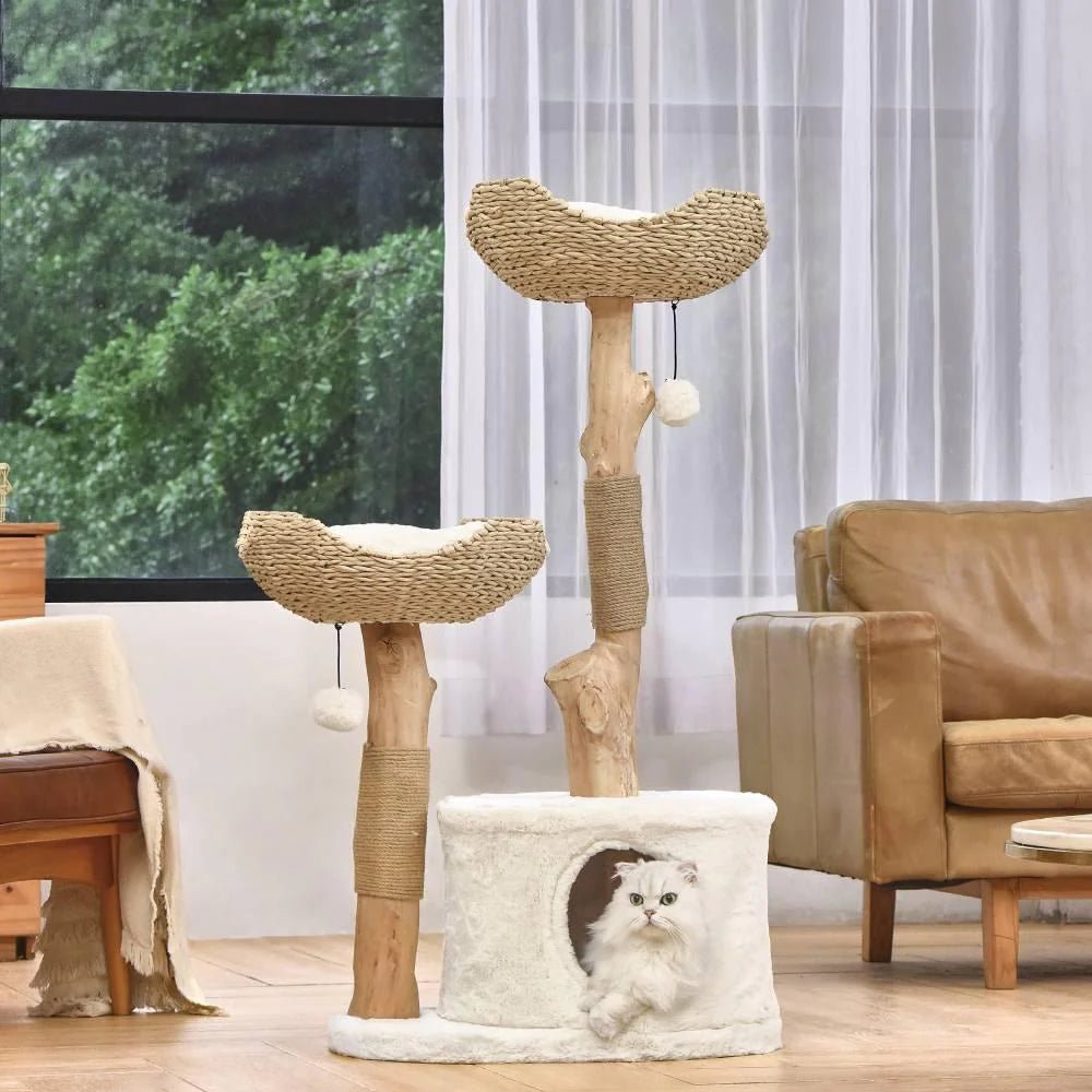 Selected Real Wood Cat Tree - Large - House Of Pets Delight (HOPD)