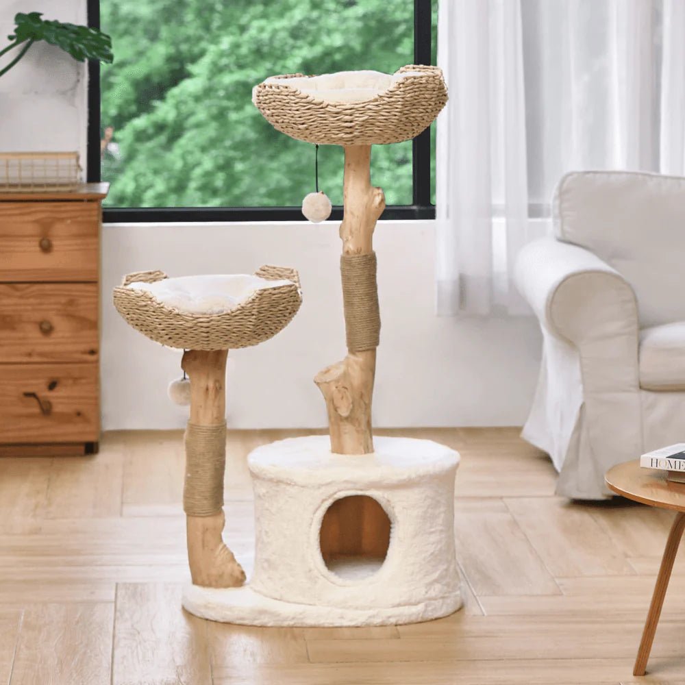 Selected Real Wood Cat Tree - Large - House Of Pets Delight (HOPD)