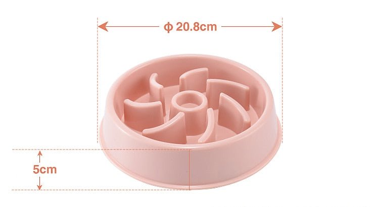 Slow Training Pet Feeder in Pastel Pink - House Of Pets Delight (HOPD)