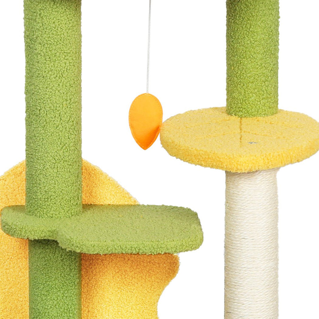 Small Avocado Cat Multi - Level Condo Scratching Post - House Of Pets Delight (HOPD)