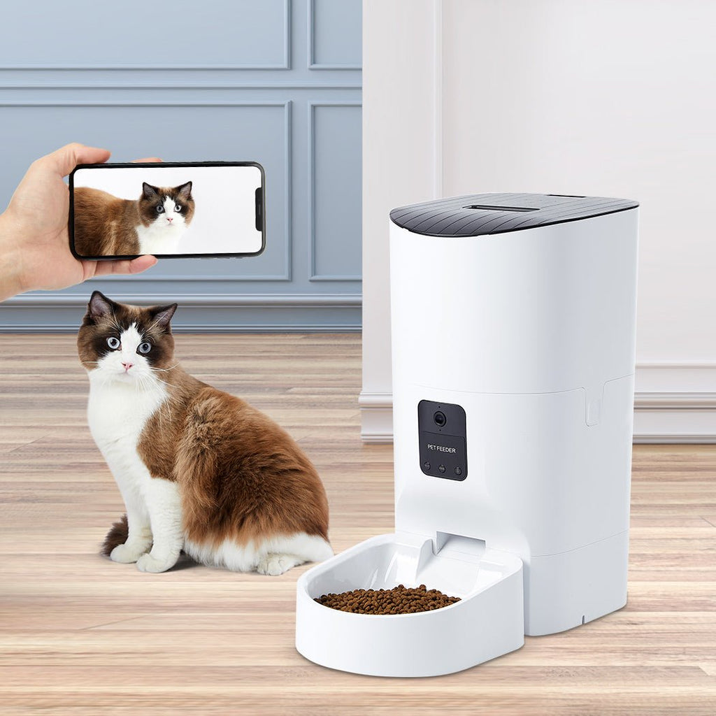 Smart Pet Feeder Food Dispenser Portable Remote Bowl With Camera - House Of Pets Delight (HOPD)